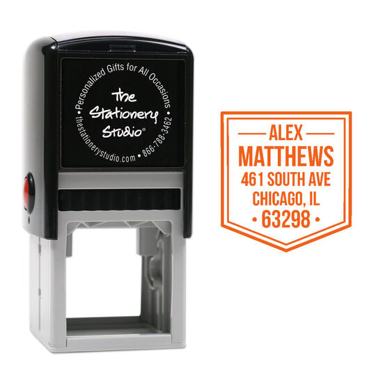 Pocket Square Self-Inking Stamp